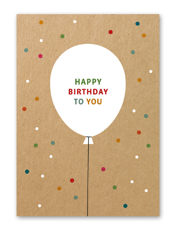 Karte „Birthday - Ballon“