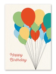 Karte „Birthday - Ballons“