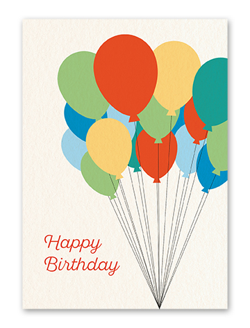 Karte „Birthday - Ballons“