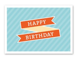 Karte „Birthday - Band“