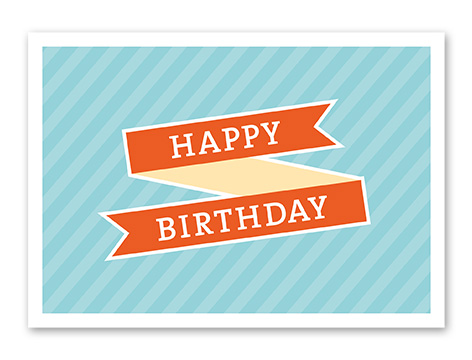 Karte „Birthday - Band“