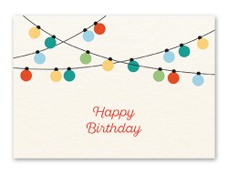 Karte „Birthday - Girlande“