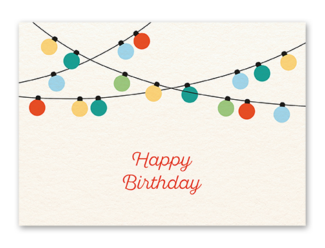 Karte „Birthday - Girlande“