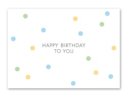 Karte „Birthday - Punkte“