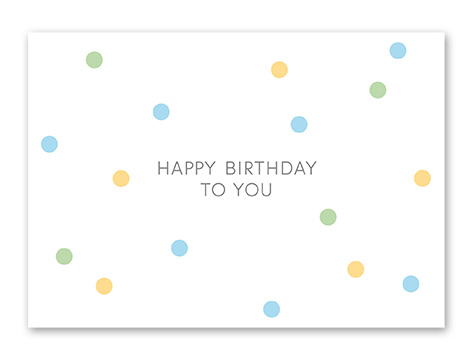 Karte „Birthday - Punkte“