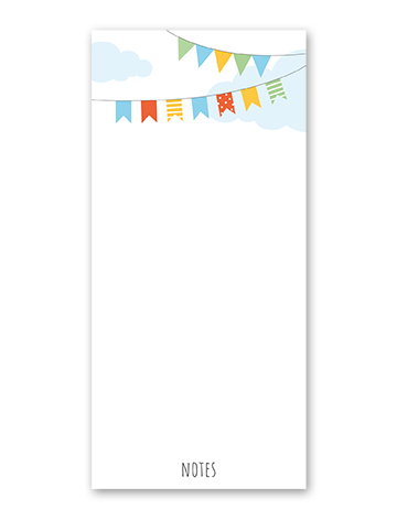 Notizblock „Wimpel“