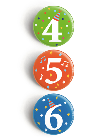 Button „Kinder Zahlen 4–6“