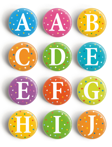 Button „Buchstaben A–J“