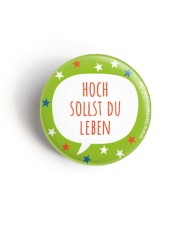 Button „Hoch leben“