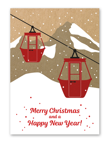 Karte „Christmas - Gondeln“