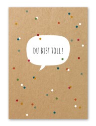 Karte „Du bist toll“