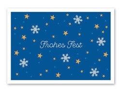 Karte „Frohes Fest - Sterne“
