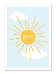 Karte „Happy“