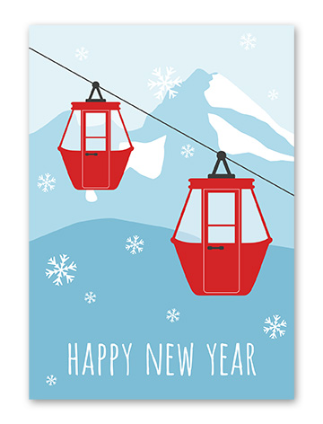 Karte „Happy New Year“