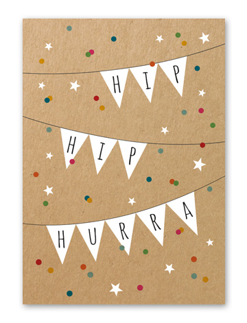 Karte „Hip Hip Hurra“