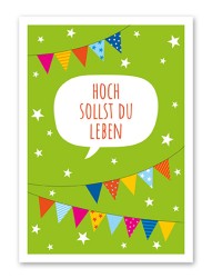 Karte „Hoch leben“
