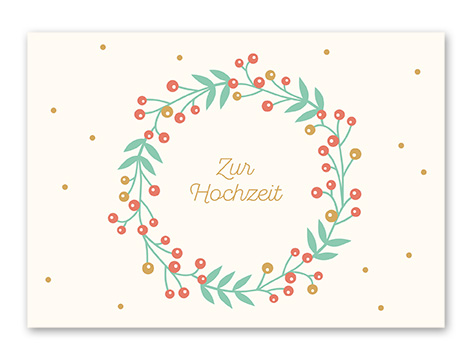 Karte „Zur Hochzeit“