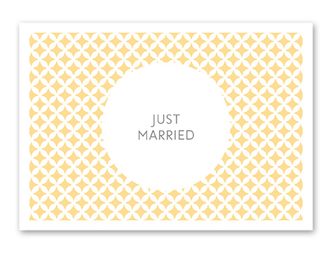 Karte „Just Married“