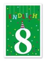 Karte „Kinder Acht“