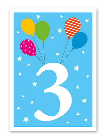 Karte „Kinder Drei“