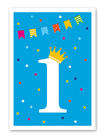 Karte „Kinder Eins“