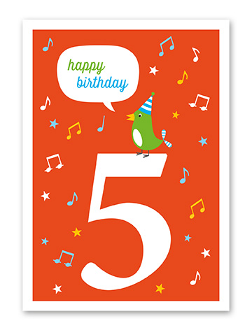 Karte „Kinder Fünf“