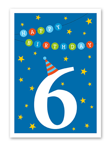 Karte „Kinder Sechs“