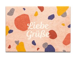 Mini-Karte „Liebe Grüße“