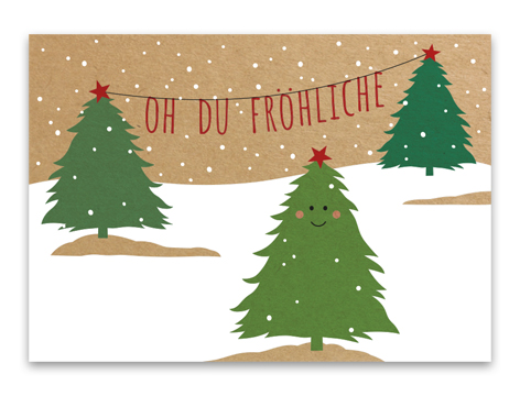 Karte „Oh Du Fröhliche“