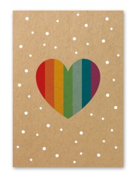 Karte „Regenbogenherz“
