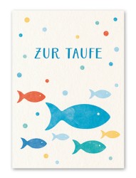 Karte „Zur Taufe - Fische“