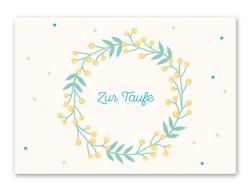 Karte „Zur Taufe - Kranz“