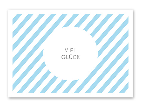 Karte „Viel Glück“