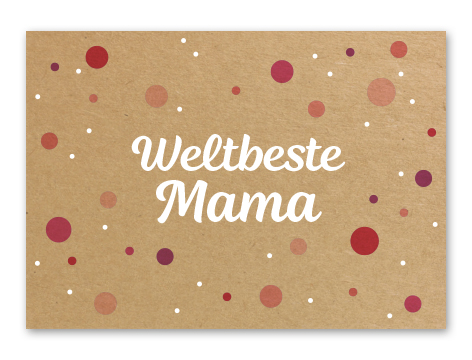 Karte „Weltbeste Mama“