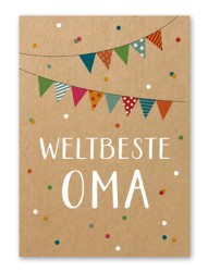 Karte „Weltbeste Oma“