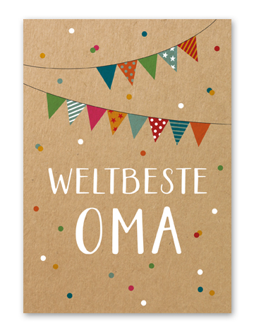 Karte „Weltbeste Oma“