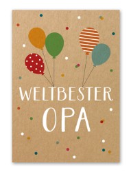 Karte „Weltbester Opa“
