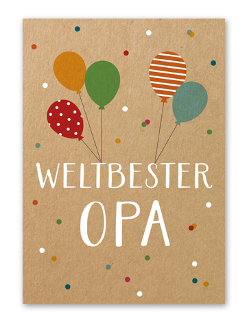 Karte „Weltbester Opa“